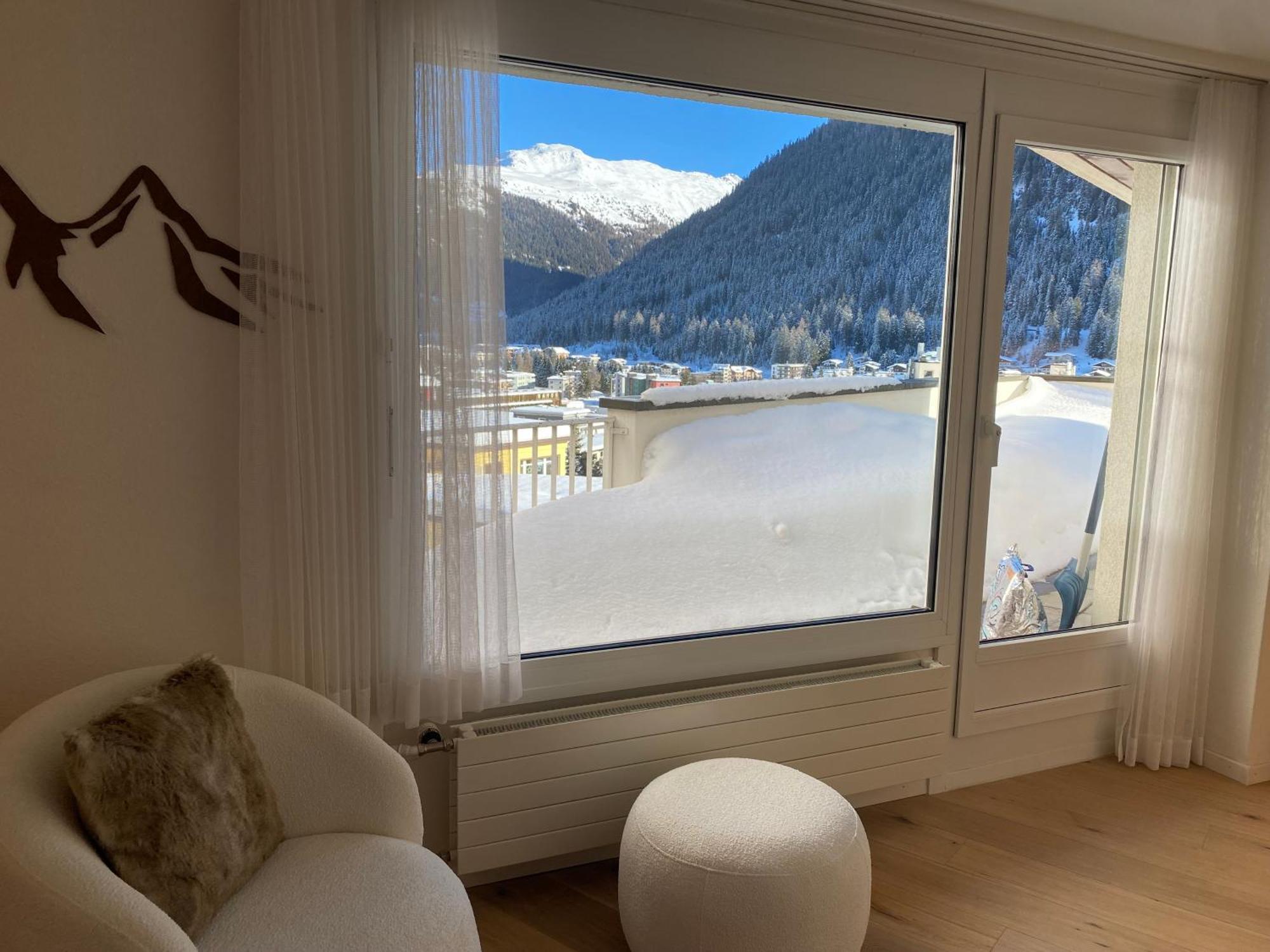 Wef Apartment Mit Weitsicht Davos Exterior foto