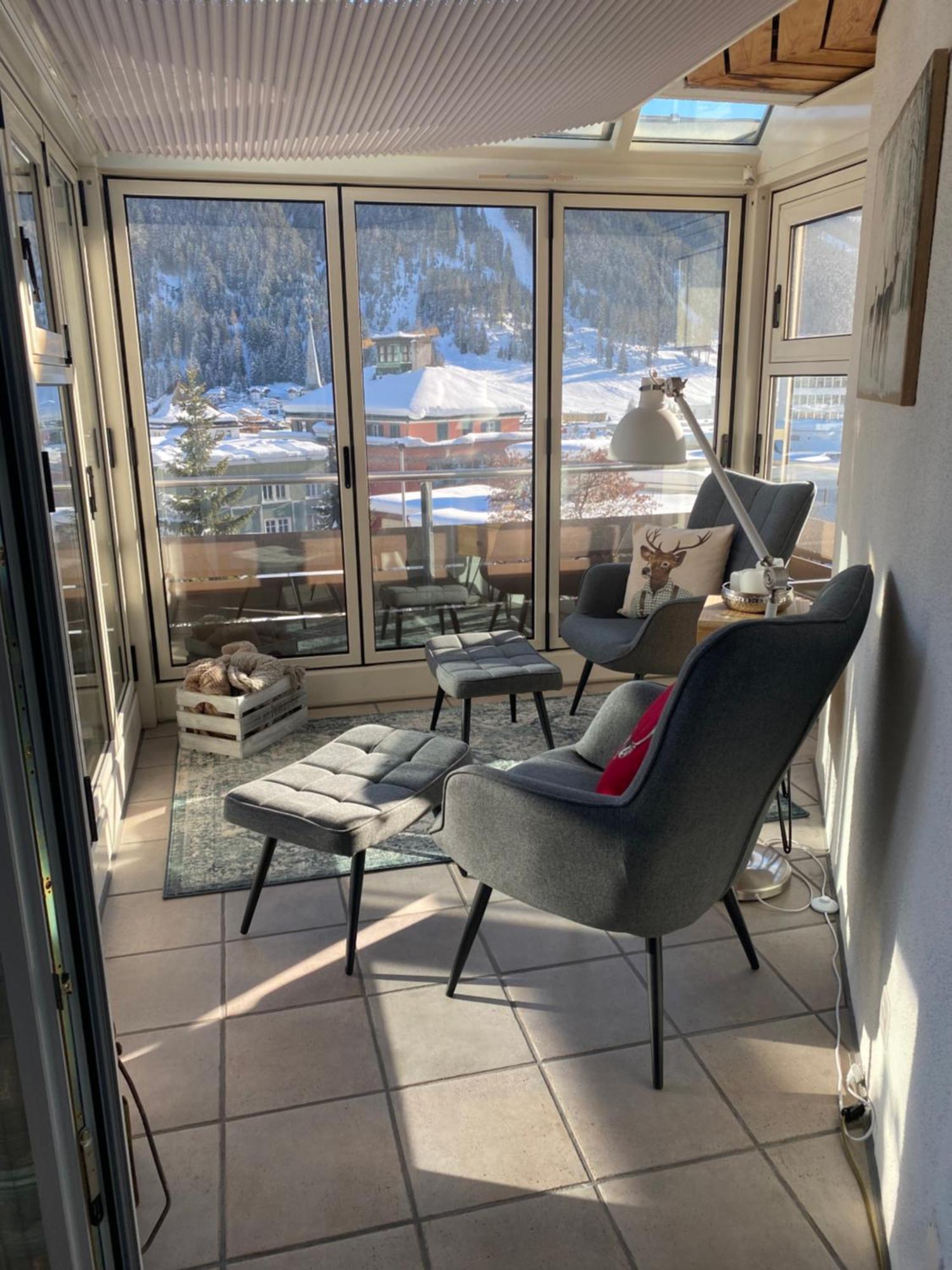 Wef Apartment Mit Weitsicht Davos Exterior foto